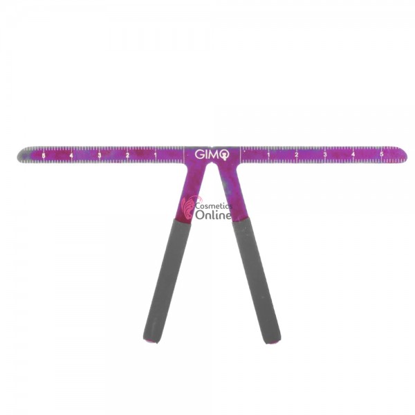 Sablon pentru modelare sprancene gradat din metal GIM04 Purple